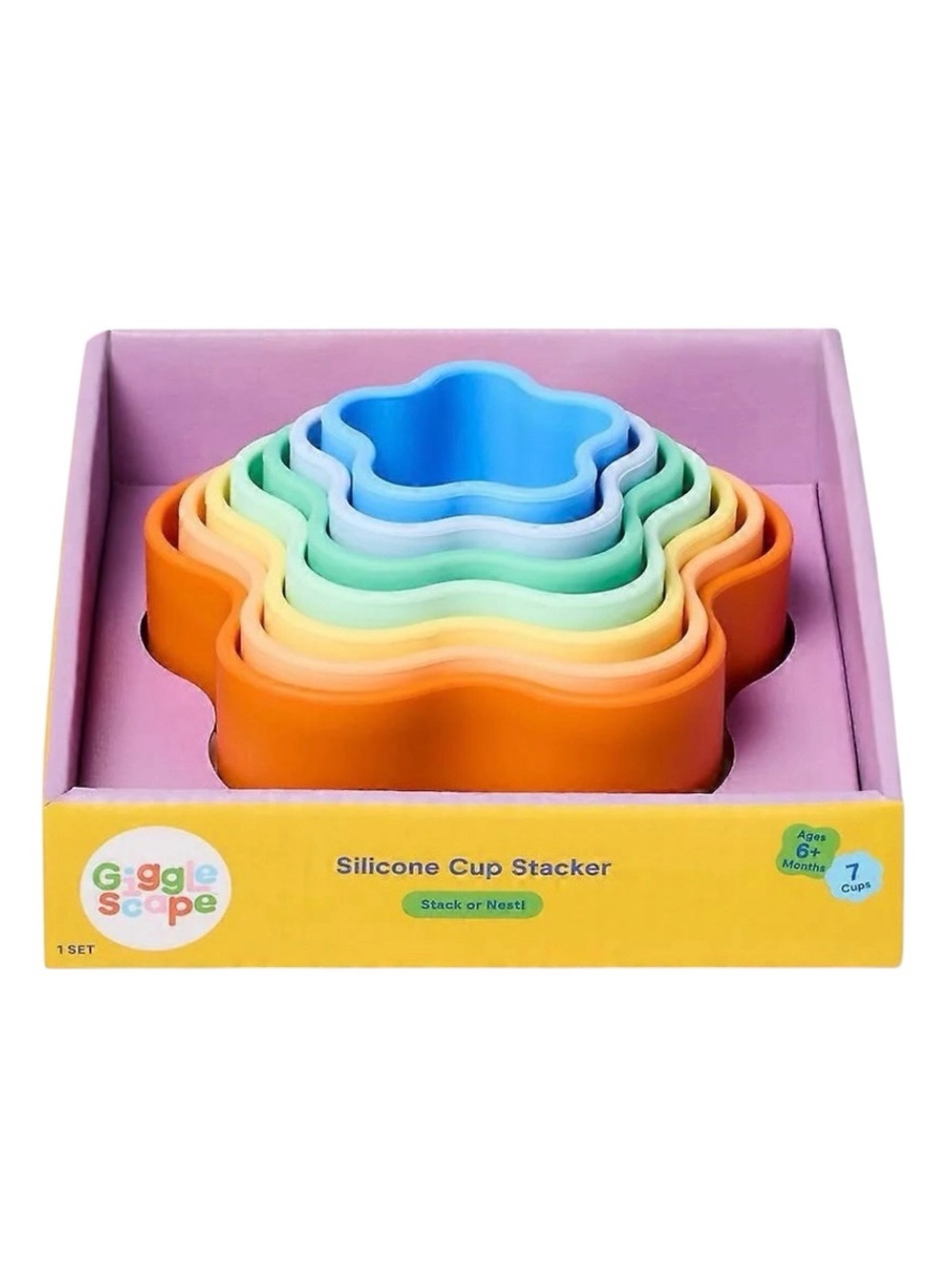 Gigglescape 7 Cup Silicone Stacker
